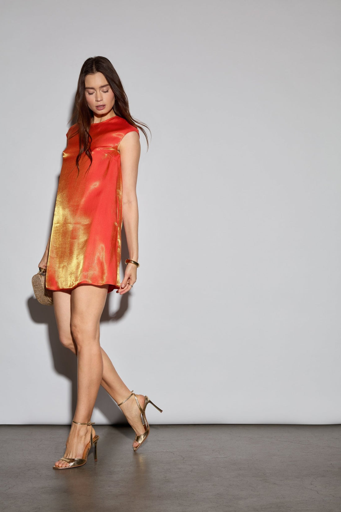 Metallic Shift Dress - Jasmine Elaine
